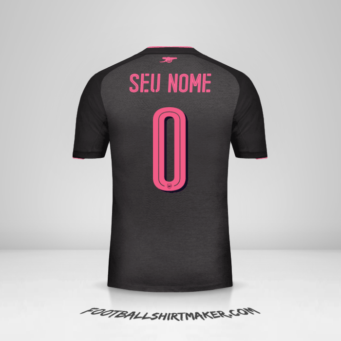 Camisa Arsenal 2017/18 Cup III -  seu nome - 0