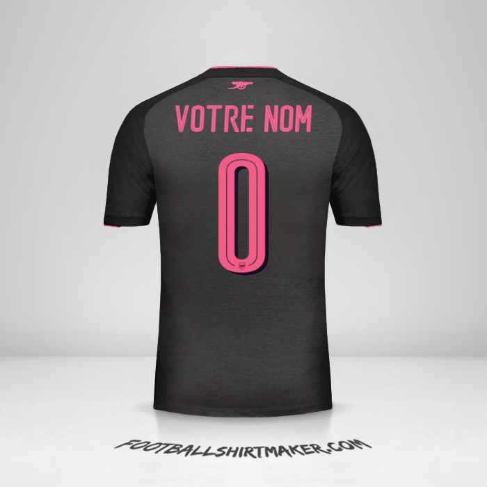 Maillot Arsenal 2017/18 Cup III -  votre nom - 0