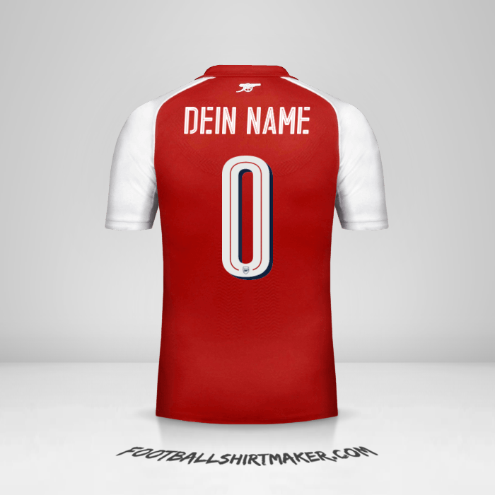 Trikot Arsenal 2017/18 Cup -  dein name - 0