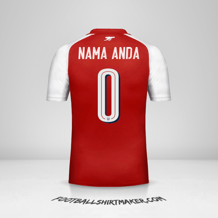 Jersey Arsenal 2017/18 Cup -  nama anda - 0