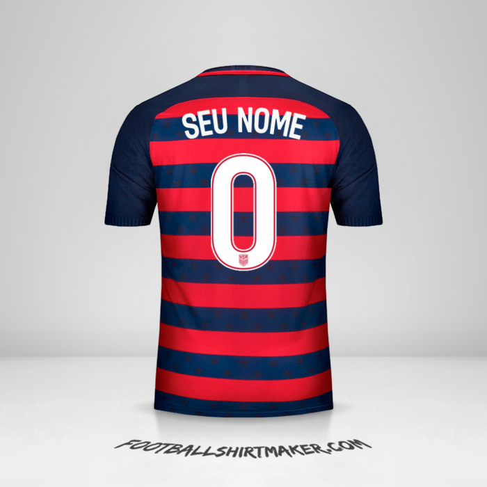 Camisa Estados Unidos Gold Cup 2017 -  seu nome - 0