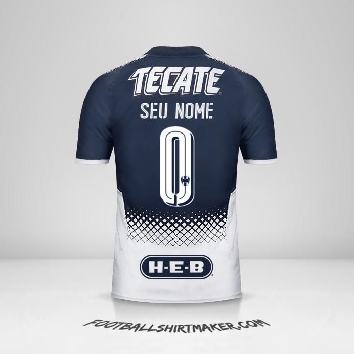 Camisa Monterrey 2017/18 -  seu nome - 0