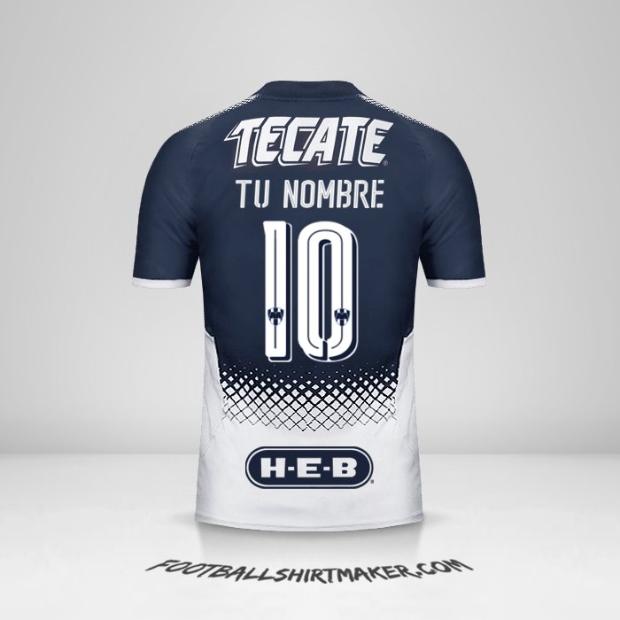 Jersey Monterrey 2017/18 número 10 tu nombre