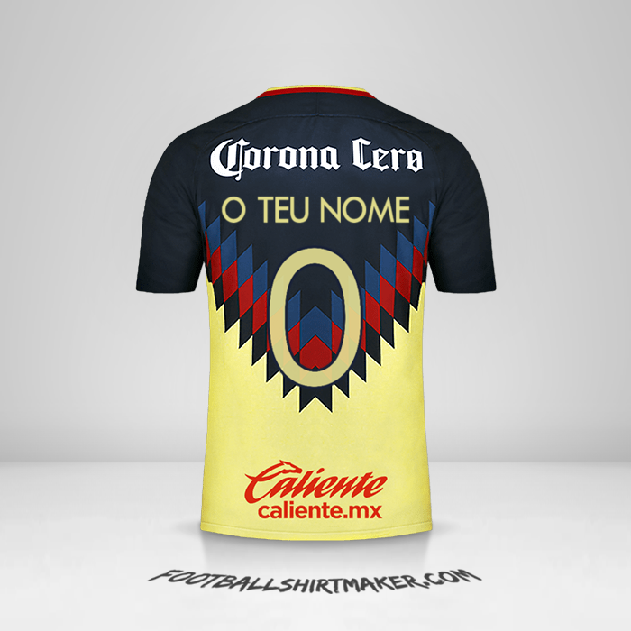 Camisola Club America 2017/18 -  o teu nome - 0