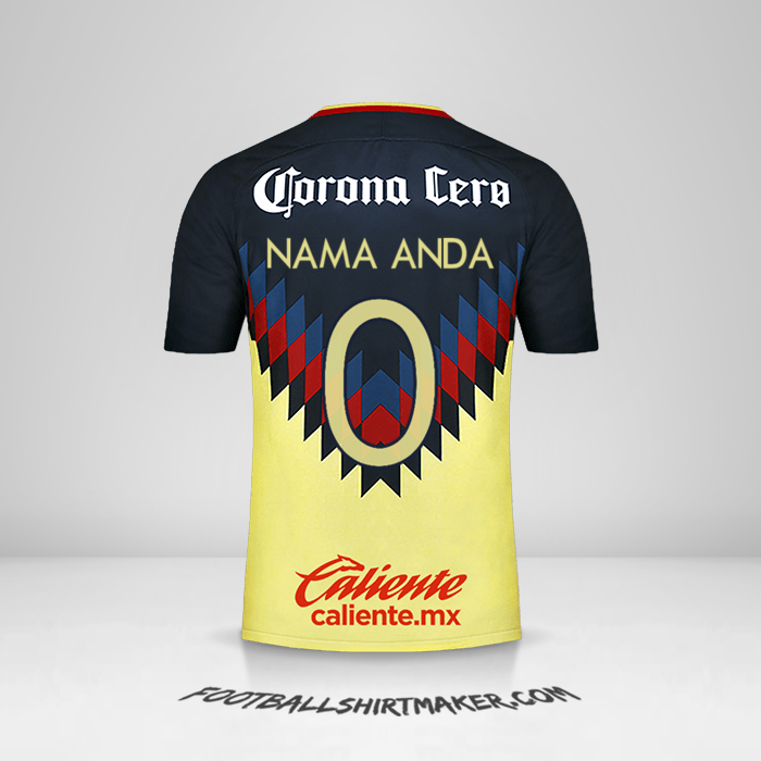 Jersey Club America 2017/18 -  nama anda - 0