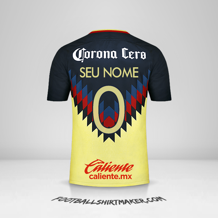 Camisa Club America 2017/18 -  seu nome - 0