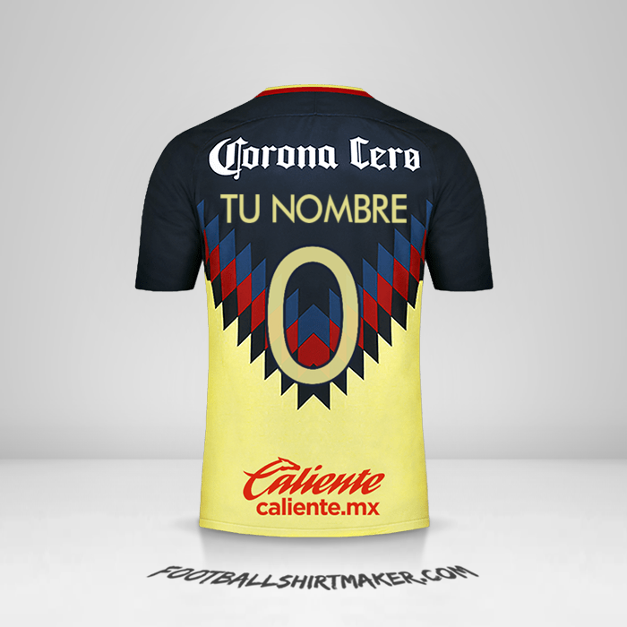 Jersey Club America 2017/18 -  tu nombre - 0