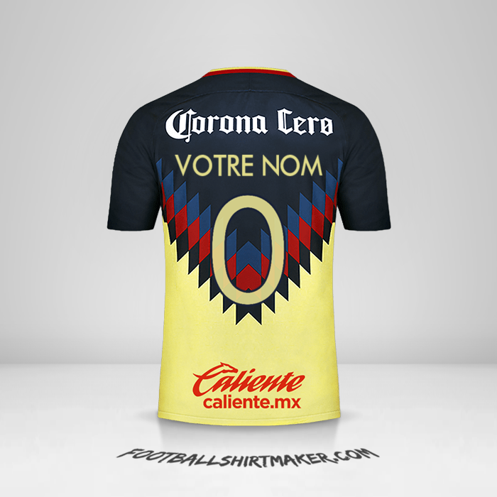 Maillot Club America 2017/18 -  votre nom - 0