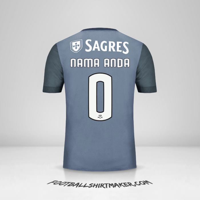 Jersey SL Benfica 2017/18 II -  nama anda - 0