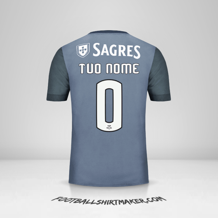 Maglia SL Benfica 2017/18 II -  tuo nome - 0