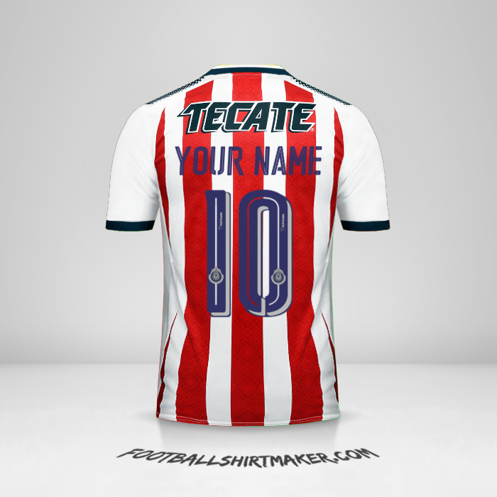 Guadalajara 2017/18 jersey number 10 your name