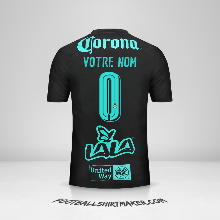 Maillot Santos Laguna 2017/18 II -  votre nom - 0