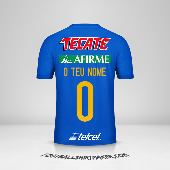 Camisola Tigres UANL 2017/18 II -  o teu nome - 0