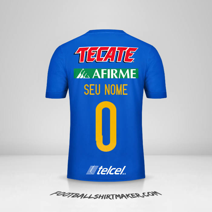 Camisa Tigres UANL 2017/18 II -  seu nome - 0