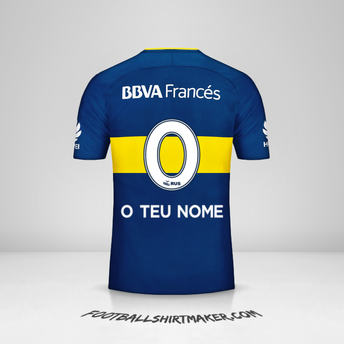 Camisola Boca Juniors 2017/18 -  o teu nome - 0