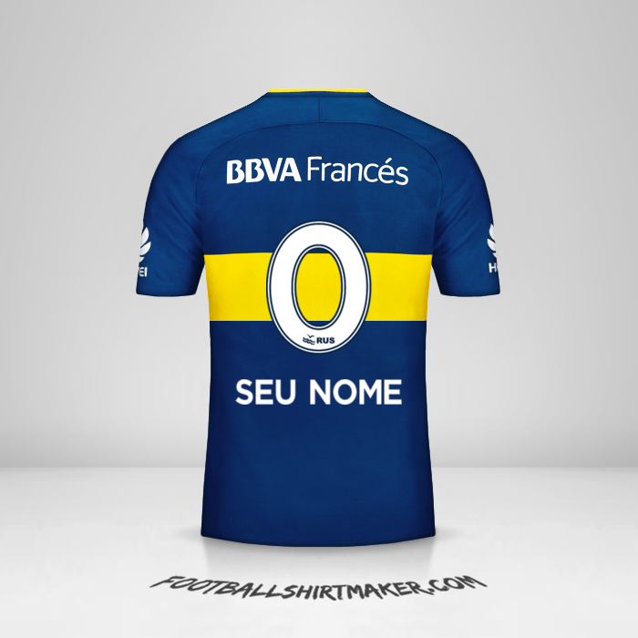 Camisa Boca Juniors 2017/18 -  seu nome - 0