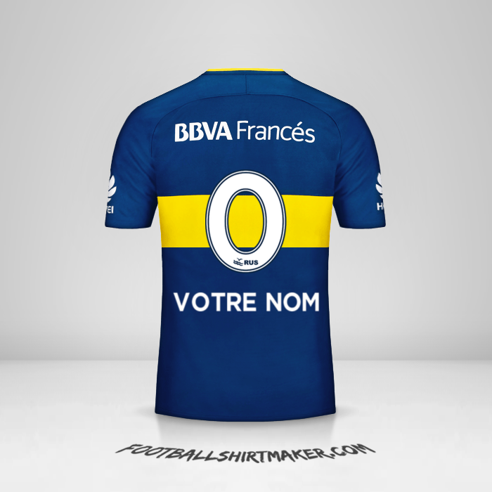 Maillot Boca Juniors 2017/18 -  votre nom - 0