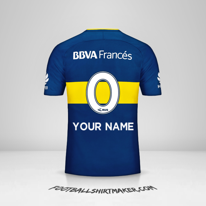 Jersey Boca Juniors 2017/18 -  your name - 0