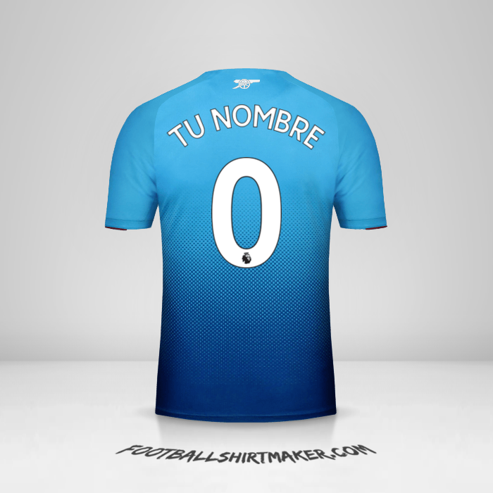 Camiseta Arsenal 2017/18 II -  tu nombre - 0