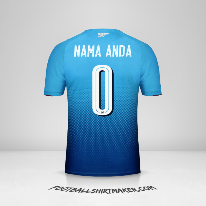 Jersey Arsenal 2017/18 Cup II -  nama anda - 0