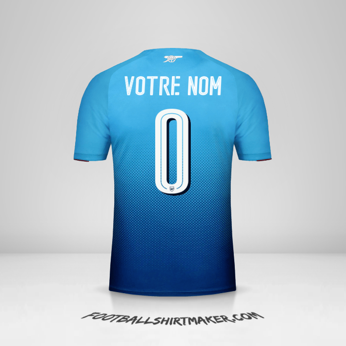 Maillot Arsenal 2017/18 Cup II -  votre nom - 0