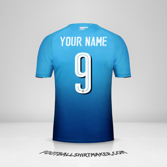 Arsenal 2017/18 Cup II shirt number 9 your name