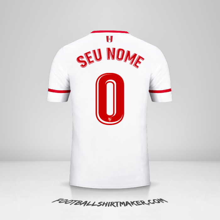 Camisa Sevilla FC 2017/2018 -  seu nome - 0