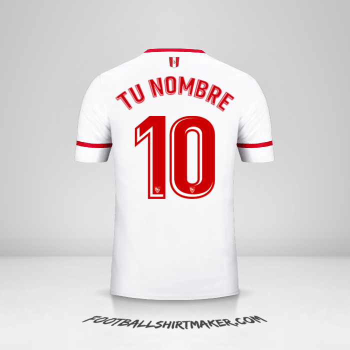 Camiseta Sevilla FC 2017 2018. Crear con tu Nombre y Numero