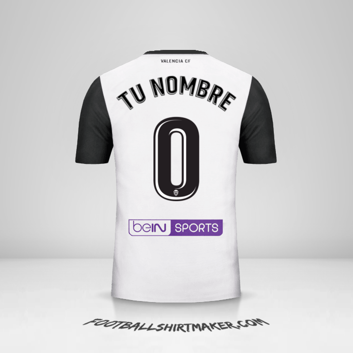 Camiseta Valencia CF 2017/18 -  tu nombre - 0