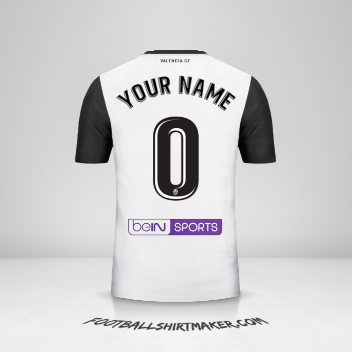 Jersey Valencia CF 2017/18 -  your name - 0