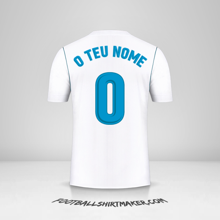 Camisola Real Madrid CF 2017/18 -  o teu nome - 0