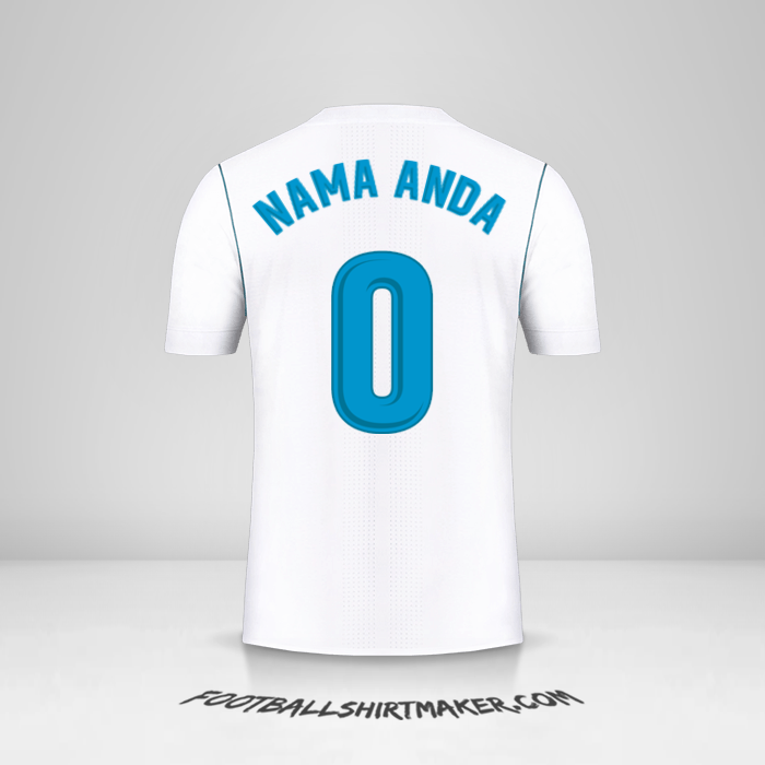 Jersey Real Madrid CF 2017/18 -  nama anda - 0