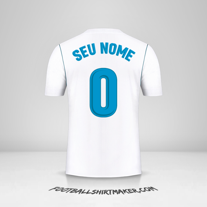 Camisa Real Madrid CF 2017/18 -  seu nome - 0