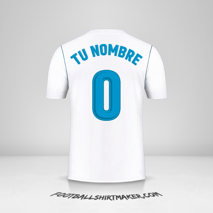 Jersey Real Madrid CF 2017/18 -  tu nombre - 0