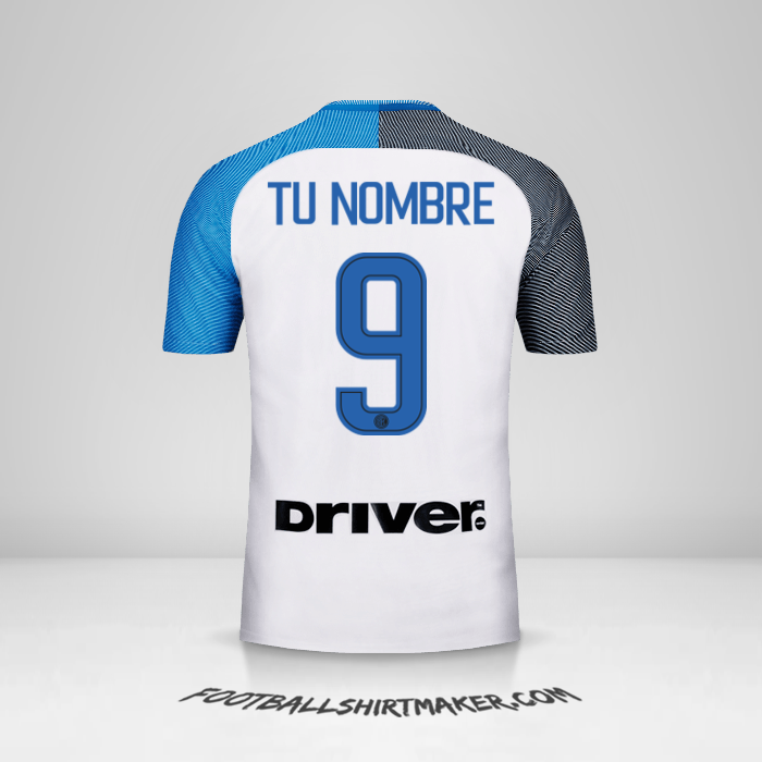 Jersey Inter 2017/18 II número 9 tu nombre