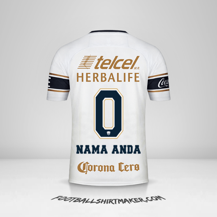 Jersey Pumas UNAM 2017/18 -  nama anda - 0