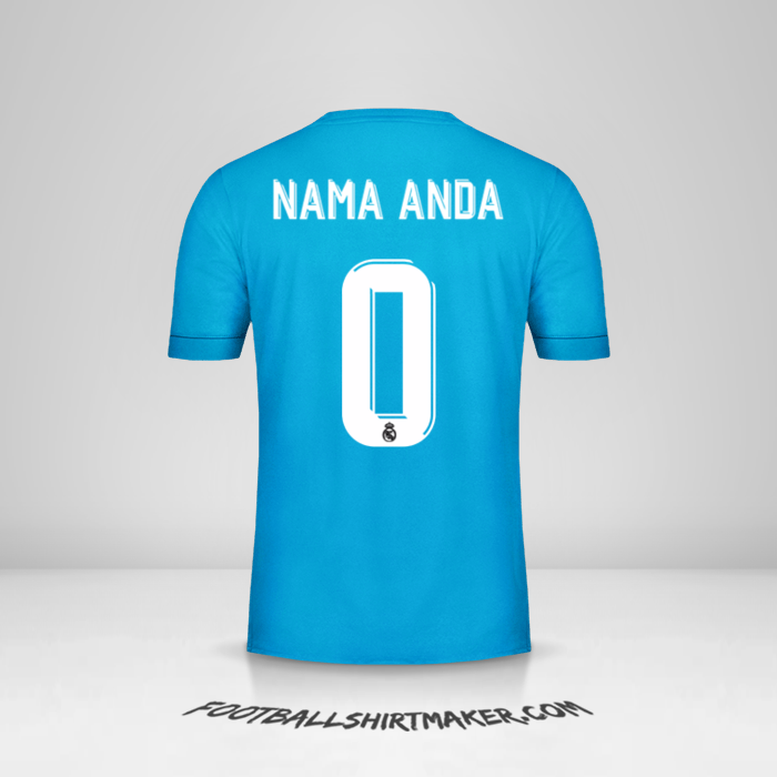 Jersey Real Madrid CF 2017/18 Cup III -  nama anda - 0