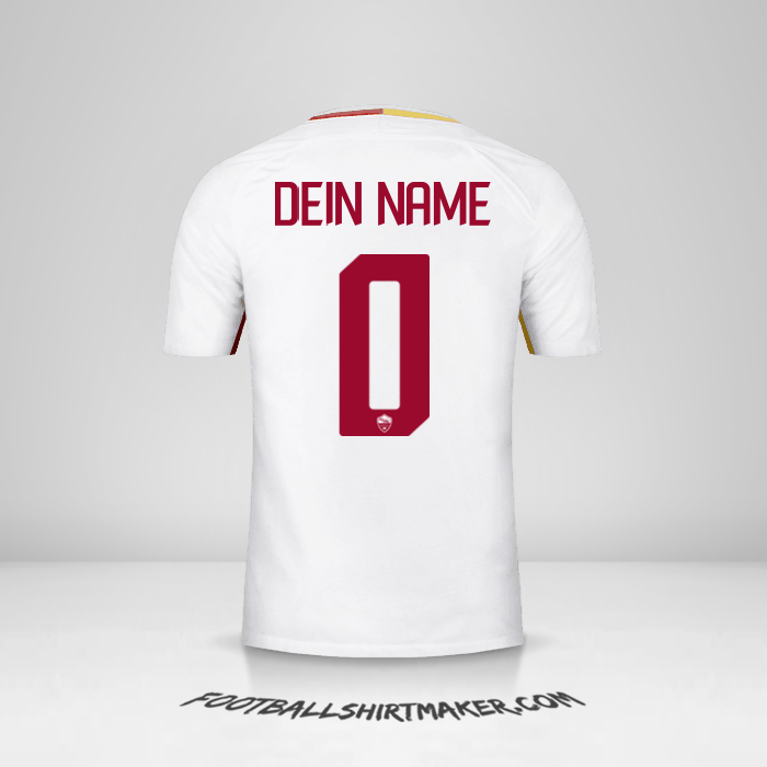 Trikot AS Roma 2017/18 II -  dein name - 0