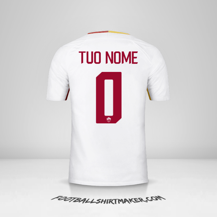 Maglia AS Roma 2017/18 II -  tuo nome - 0