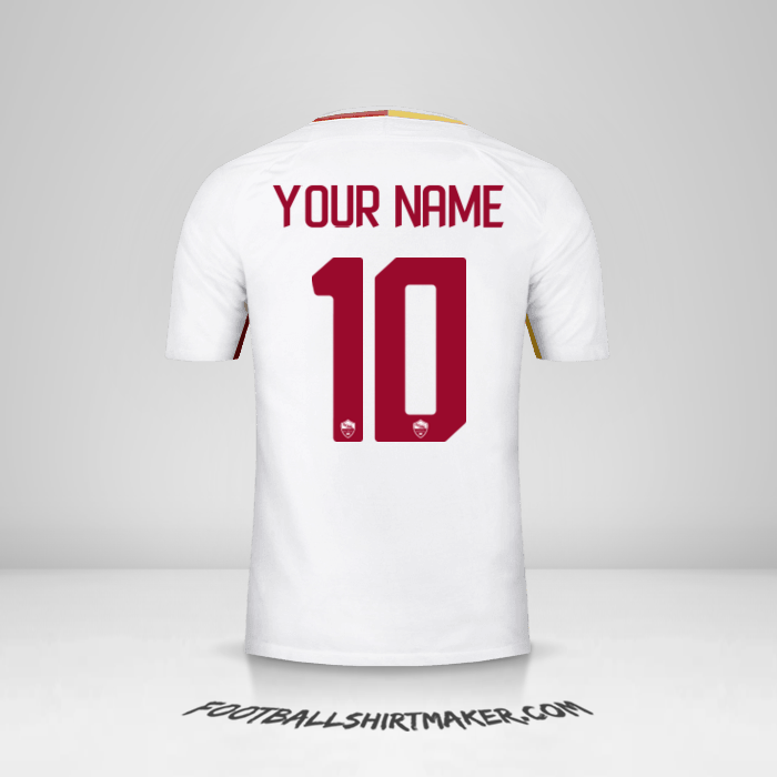 AS Roma 2017/18 II jersey number 10 your name