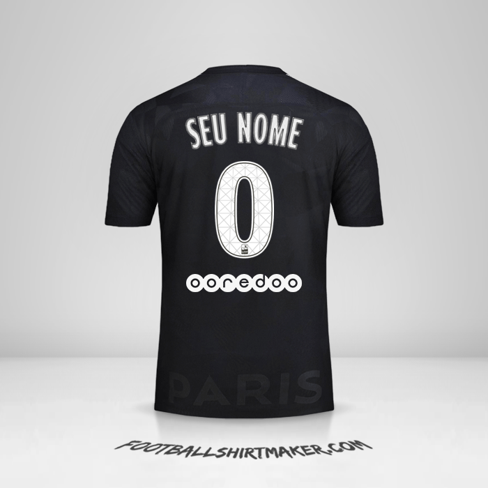 Camisa Paris Saint Germain 2017/18 III -  seu nome - 0