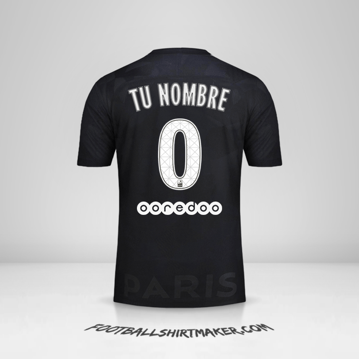 Jersey Paris Saint Germain 2017/18 III -  tu nombre - 0