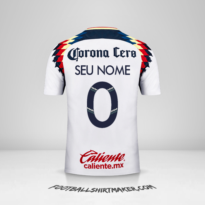 Camisa Club America 2017/18 II -  seu nome - 0