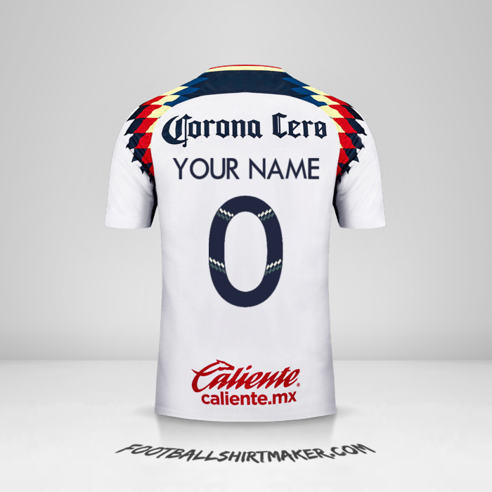 Club America 2017/18 II jersey number 0 your name