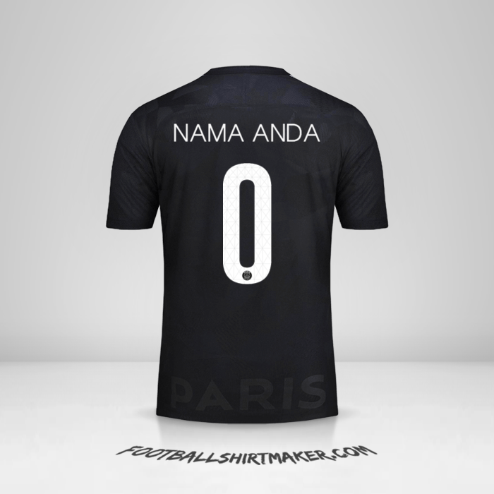 Jersey Paris Saint Germain 2017/18 Cup III -  nama anda - 0