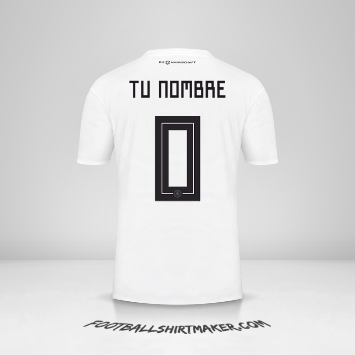 Jersey Alemania 2018 -  tu nombre - 0