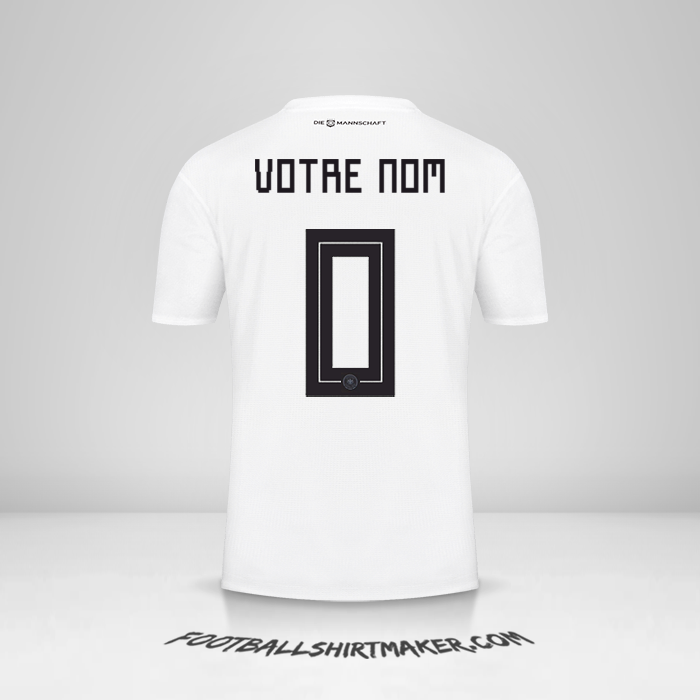 Maillot Allemagne 2018 -  votre nom - 0