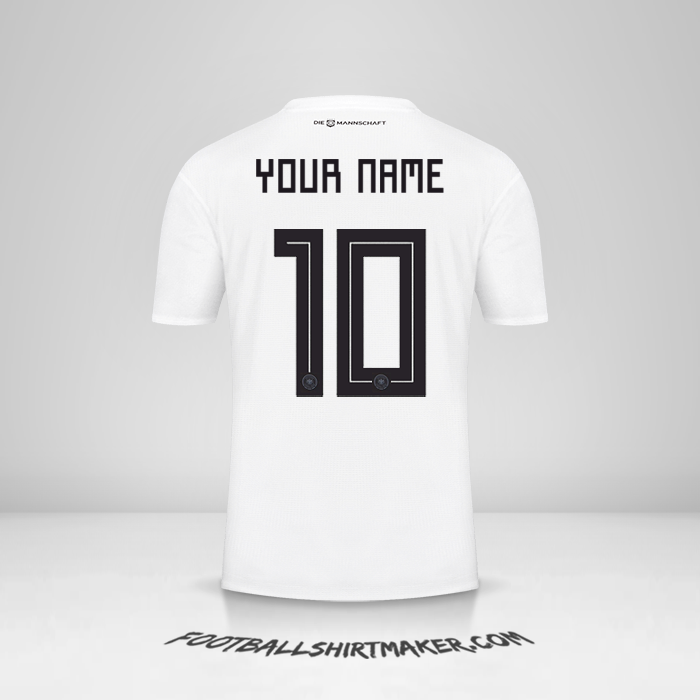 Germany 2018 jersey number 10 your name