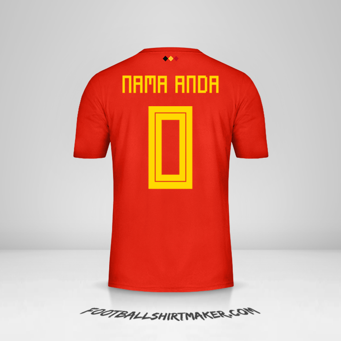 Jersey Belgia 2018 -  nama anda - 0