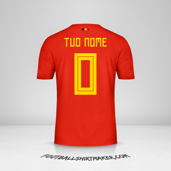 Maglia Belgio 2018 -  tuo nome - 0